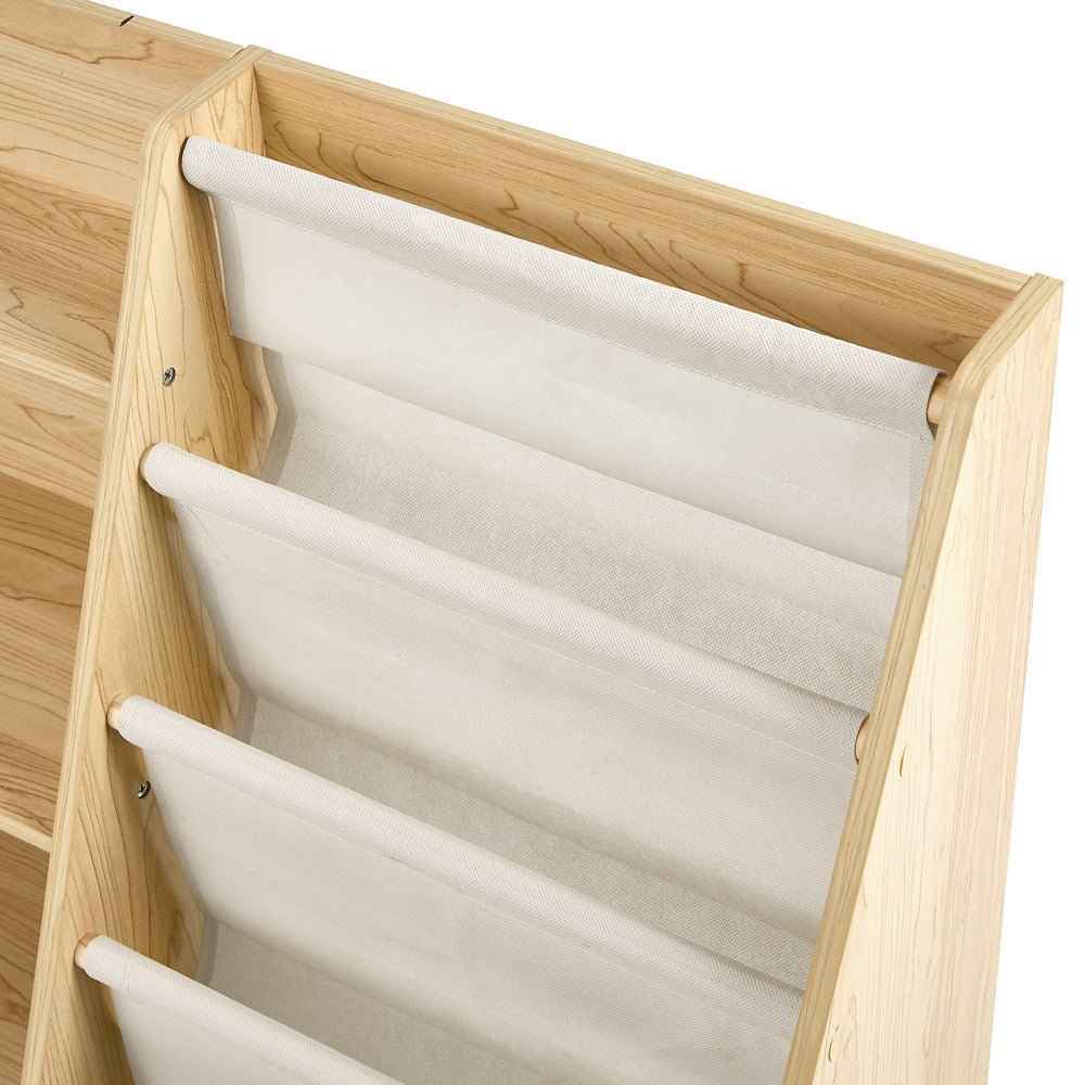 Oikiture Kids Bookshelf Bookcase Multi Tiers Shelf Rack