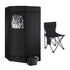 Portable Steam Sauna Tent 1000W 3L Steamer Pot Full Body Home SPA Timer