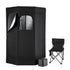 Portable Steam Sauna Tent 1000W 3L Steamer Pot Full Body Home SPA Timer