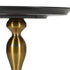 Coffee Side Table Round Metal Black