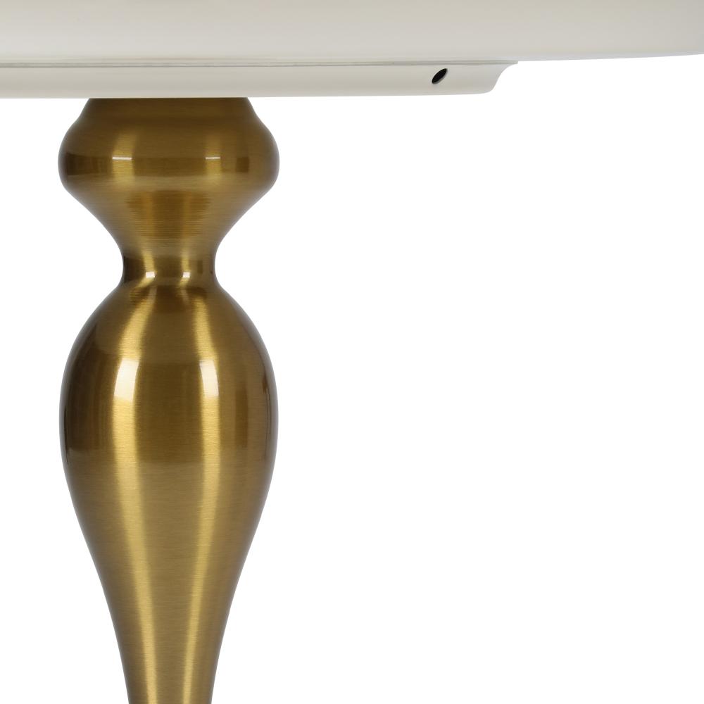 Coffee Side Table Round Metal White