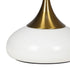 Coffee Side Table Round Metal White