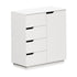 Oikiture Buffet Storage Cabinet – White, 4 Drawers, 2‑Tier Cupboard, 79cm