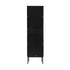 Bathroom Cabinet Tempered Glass Door Tall Slim Black