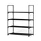 Artiss Shoe Rack Cabinet Stackable 4-tier 12 Pairs Black