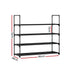 Artiss Shoe Rack 4-tier 16 Pairs Stackable Black