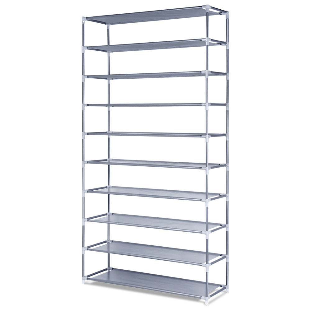 Artiss Shoe Rack Cabinet Stackable 10-Tier Grey