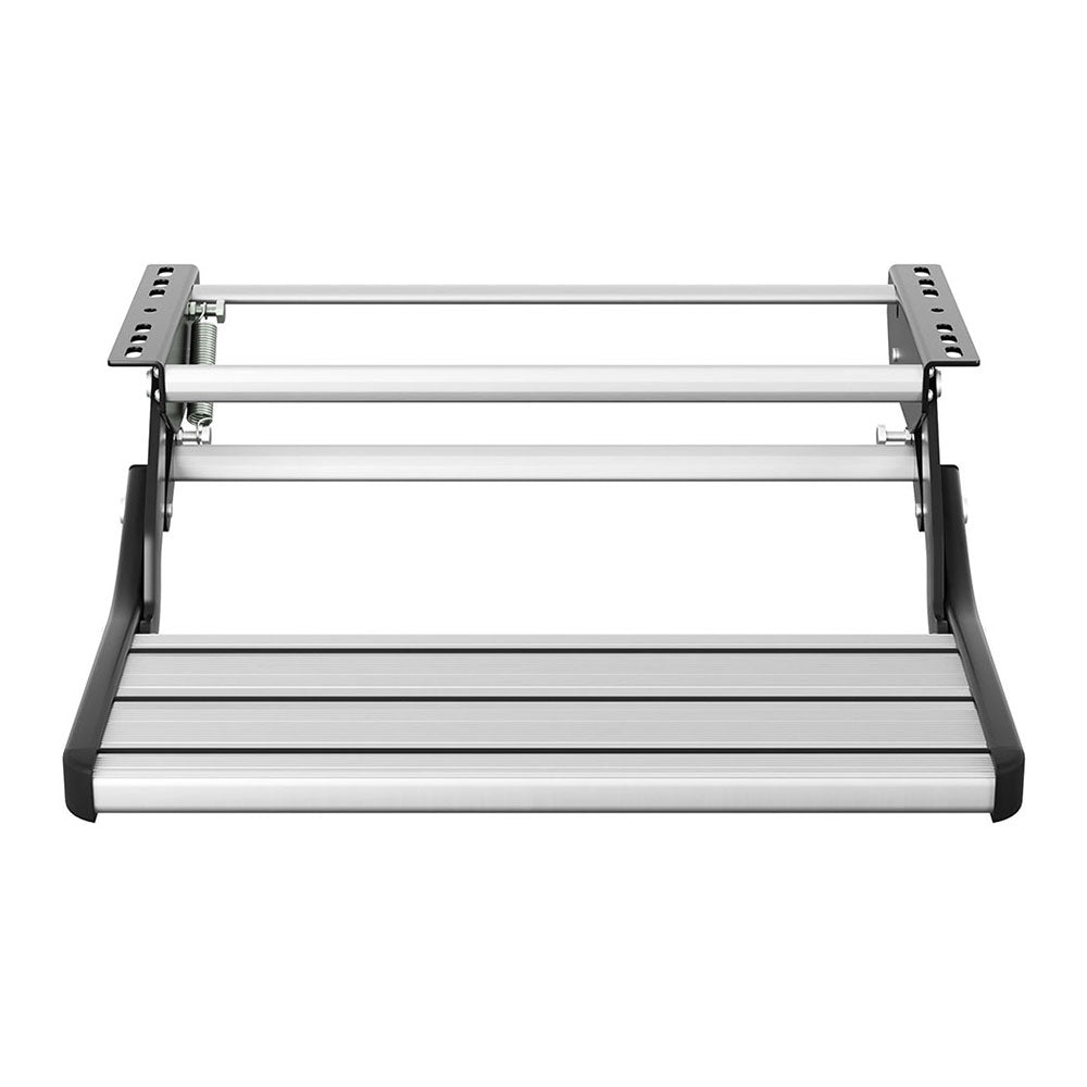 Manual Pull Out Caravan Step Folding RV Entry Stair 200KG Capacity Non-Slip Aluminium