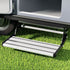 Manual Pull Out Caravan Step Folding RV Entry Stair 200KG Capacity Non-Slip Aluminium