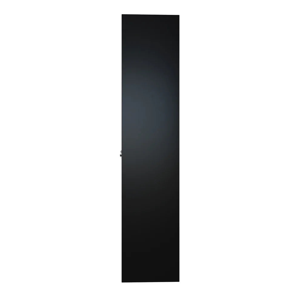 Lockable Filing Cabinet 185cm Steel Office Storage Black