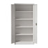 Lockable Filing Cabinet 185cm Steel Office Storage White
