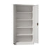 Lockable Filing Cabinet 185cm Steel Office Storage White