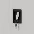 Lockable Filing Cabinet 185cm Steel Office Storage White