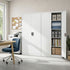 Lockable Filing Cabinet 185cm Steel Office Storage White