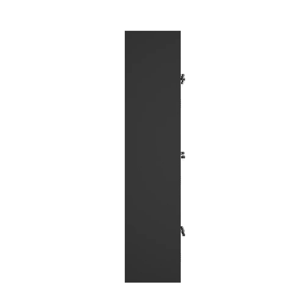 9 Doors Locker Cabinet Steel Cupboard Office School Gym Black