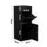 Steel Parcel Letterbox Drop Box Lockable Storage Black