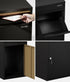 Steel Parcel Letterbox Drop Box Lockable Storage Black