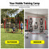 1.8m Football Training Net 5 Target Portable Soccer Goal Nets Rebounder