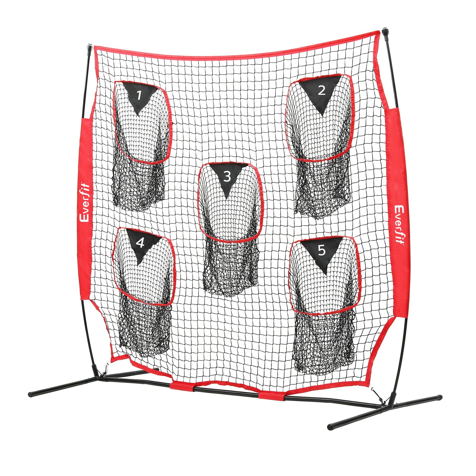 1.8m Football Training Net 5 Target Portable Soccer Goal Nets Rebounder