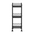 Artiss 3-Tier Shelving Unit Adjustable Garage Storage Kitchen Rack With Wheels