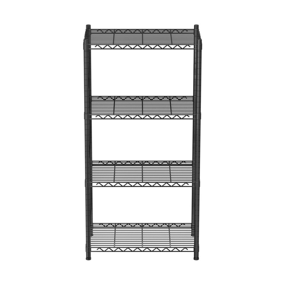 4-Tier Shelving Unit Adjustable Garage Storage Shelves Kitchen Rack Steel
