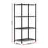 4-Tier Shelving Unit Adjustable Garage Storage Shelves Kitchen Rack Steel