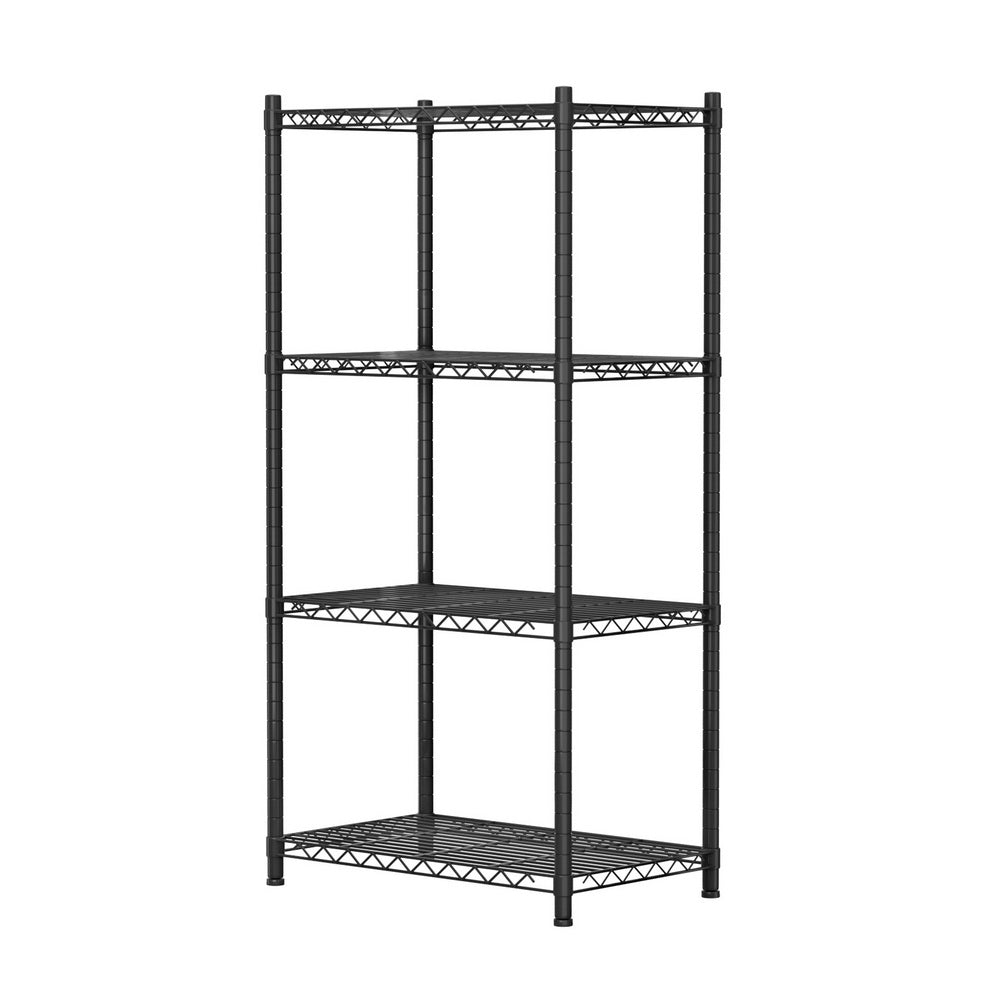 4-Tier Shelving Unit Adjustable Garage Storage Shelves Kitchen Rack Steel