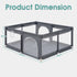 Playpals Kids Playpen Baby Safety Gate 2 Door 150x180cm