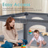 Playpals Kids Playpen Baby Safety Gate 2 Door 150x180cm