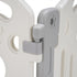 Playpals Kids Playpen Baby Safety Gate Toddler Fence 18 Panels Grey