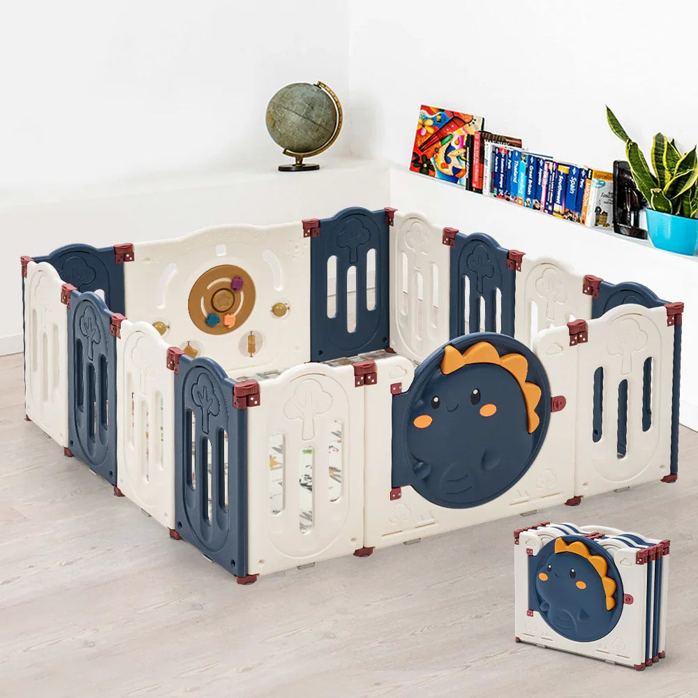 Kids Playpen Ba Safety Gate Toddler Fence 14 Panels