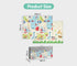 Kids Play Mat Double Folding Pad XPE Foam Non-slip Carpet