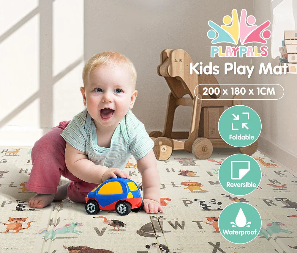 Kids Play Mat Folding XPE Foam Double Pad Non-slip Carpet