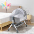 PlayPals Baby Cot Crib Bed Portable Bassinet Bedside Sleeper Adjustable