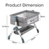 PlayPals Baby Cot Crib Bed Portable Bassinet Bedside Sleeper Adjustable