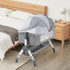 PlayPals Baby Cot Crib Bed Portable Bassinet Bedside Sleeper Adjustable