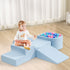 Kids Climb Crawl Foam Play Set 5PC Blue