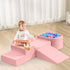 Playpals Kids Climb Crawl Foam Play Set 5PC Pink