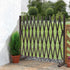 ZUNI Garden Fence Gate Expandable Barrier Indoor Outdoor Brown