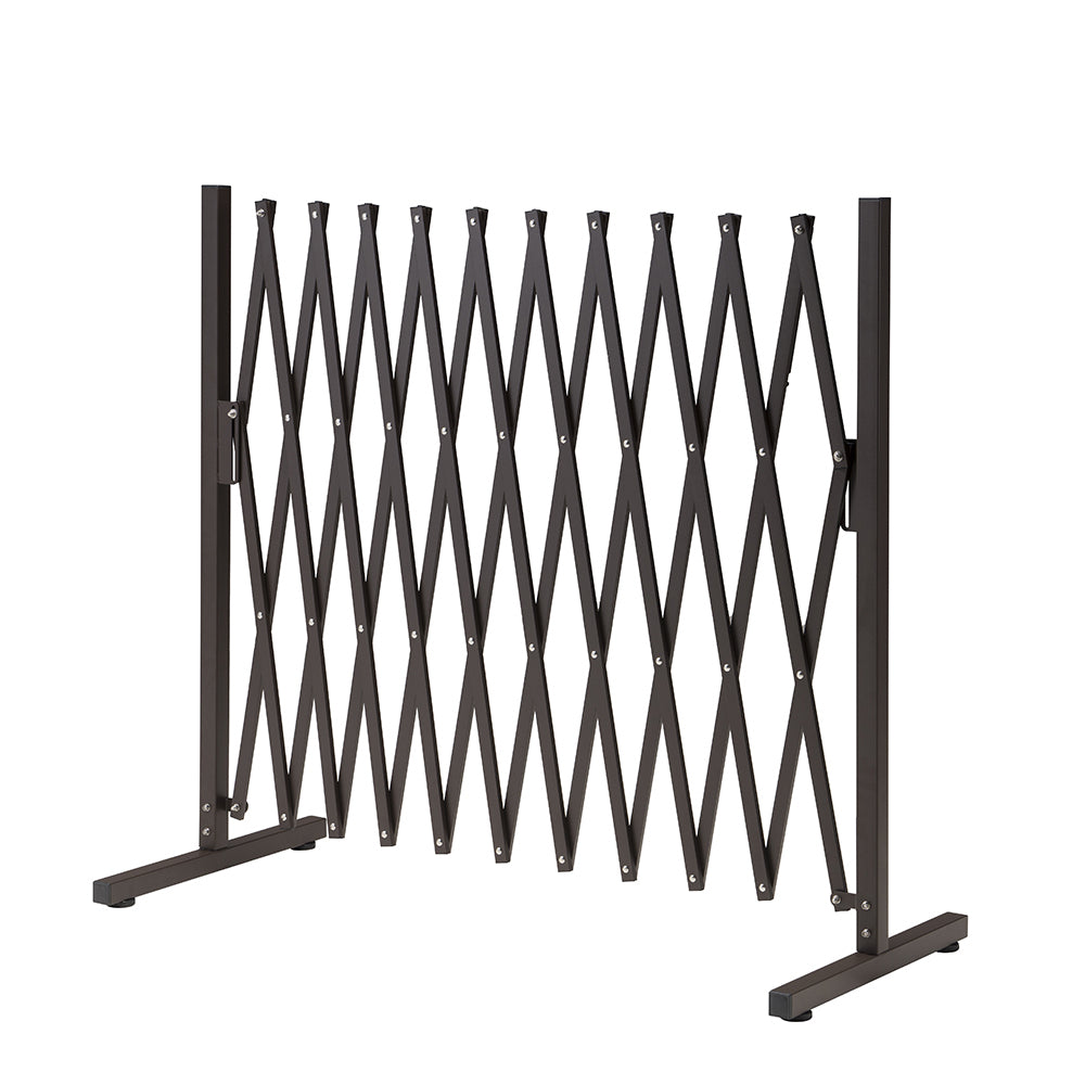 ZUNI Garden Fence Gate Expandable Barrier Indoor Outdoor Brown