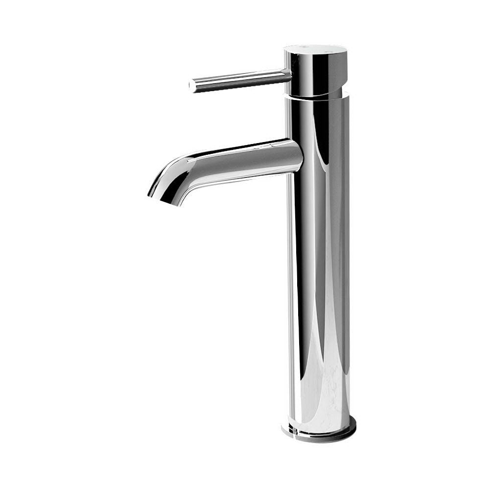 Bathroom Basin Mixer Tap Tall Round Faucet Chrome WELS Rated
