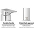Chrome Basin Mixer Tap Brass Bathroom Sink Faucet with Ceramic Cartridge