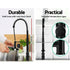 Pull Out Kitchen Mixer Tap Black 360° Swivel Gooseneck Faucet