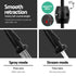 Pull Out Kitchen Mixer Tap Black 360° Swivel Gooseneck Faucet