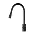 Pull‑Out Gooseneck Kitchen Mixer Tap – Black