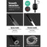 Pull‑Out Gooseneck Kitchen Mixer Tap – Black