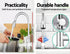 Pull‑Out Gooseneck Kitchen Mixer Tap – Chrome Finish