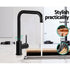 Kitchen Mixer Tap – Matte Black, 360° Swivel, WELS 4‑Star 7L/min, Brass