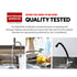 Kitchen Mixer Tap 304 Stainless Steel Swivel Faucet Chrome WELS 4 Star