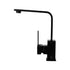 Kitchen Mixer Tap Square Gooseneck Swivel Faucet Matte Black WELS 4 Star